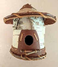 Birchbark Bird House. Collectible