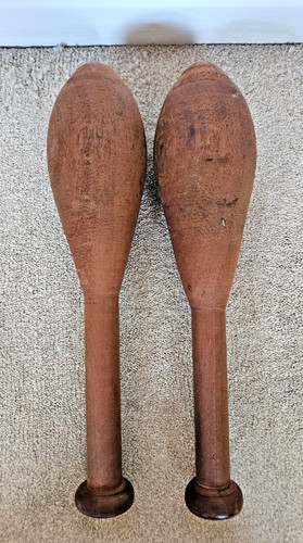 Vintage pair wooden indian - vintage,