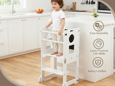 Kids Wooden Step Up Kitchen