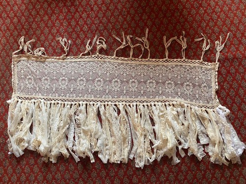 Vintage lace curtain door - lace,