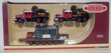 CORGI TRACKSIDE DG198003 - WYNNS SCAMMELL CONTRACTOR x2 TRAILER & LOAD - OO