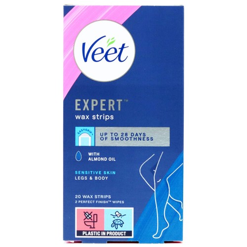 Veet expert wax strips - strips, almond
