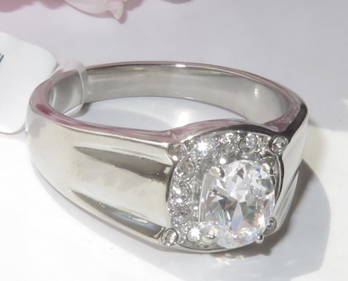 Mens pinky ring signet - , oval