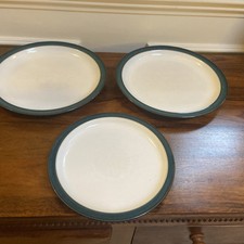 2 Denby  Greenwich Dinner Plate 10.25" And One Side Plate 8.5