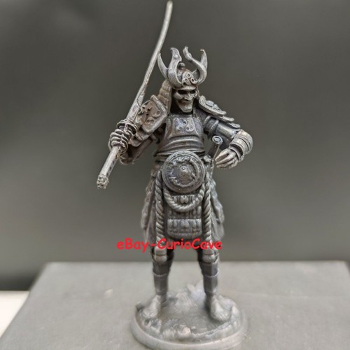 Japanese samurai statue black - samurai,