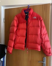 The North Face Nuptse 700 Fill Goose Down Puffer Jacket Zip Pockets Women Medium