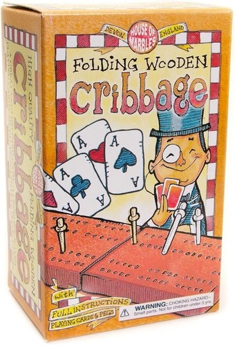 Folding wooden cribbage board - folding,