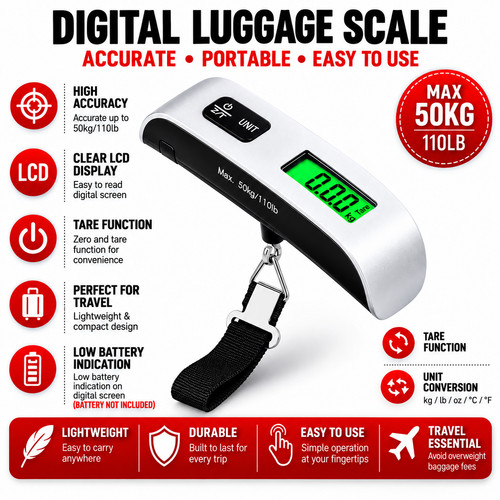 50kg digital luggage scale - digital,