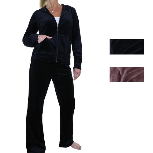 Women velour tracksuit - velour,