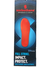 Sorbothane Full Strike Shoe Insoles Antibacterial Foot Support UK Size 7