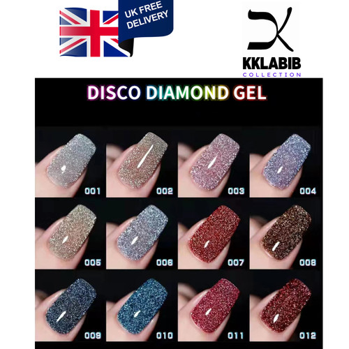 Professional glitter nail - glitter, gel