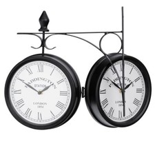 Retro Double-Sided Wall Clock