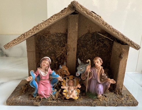 Vintage christmas nativity set - nativity,
