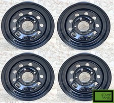 4x Gloss Black Modular Wheels