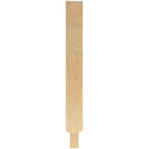 Oak plain square pegged newel - oak,
