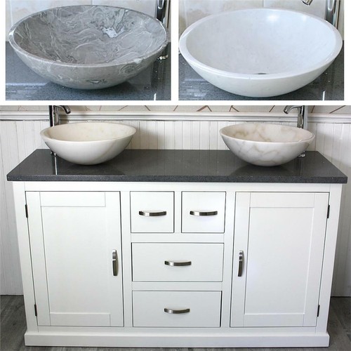 White painted bathroom - painted, vanity