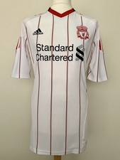 Liverpool 2010-2011 away #16 match worn Adidas Premier League England shirt