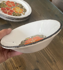 MID CENTURY MIDWINTER STONHENGE NASTURTIUM SOUP CEREAL BOWL 6.5" DIAMETER (16.5)