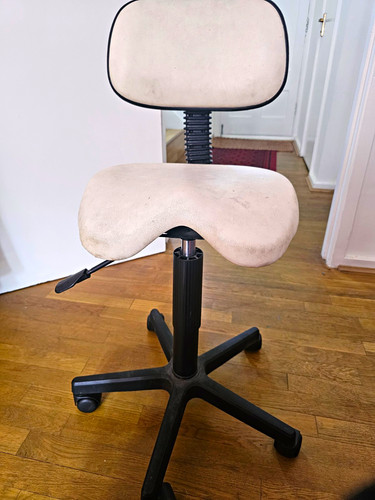 Adjustable swivel saddle - adjustable, stool