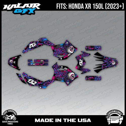 Graphics kit for honda xr150l - for,