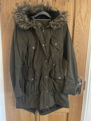 Primark khaki green hooded