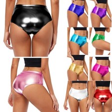 UK Women Shiny Metallic Brief
