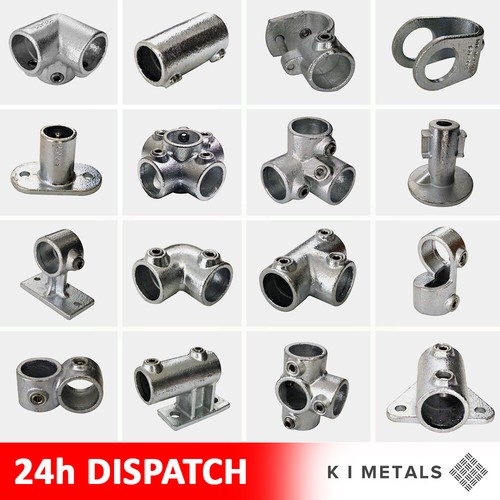 Galvanised key clamp - galvanised, handrail