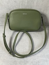 MATT & NAT Women’s Green Vegan Faux Leather Cross Body Bag Gorgeous Used Once