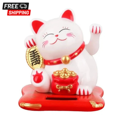 Solar powered chinese maneki - solar,