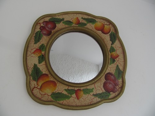 Vintage round crackled - vintage,