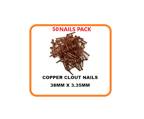 Copper clout nails 38mm - nails, x