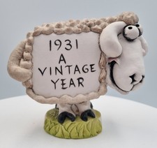 Vintage World of Groggs sheep "1931 A VINTAGE YEAR" inscription
