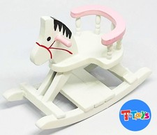 Dolls House Rocking Horse Pink