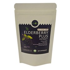 Elderberry Plus Extract 600mg Capsules | Antioxidants | Natural | Zinc | Vitamin