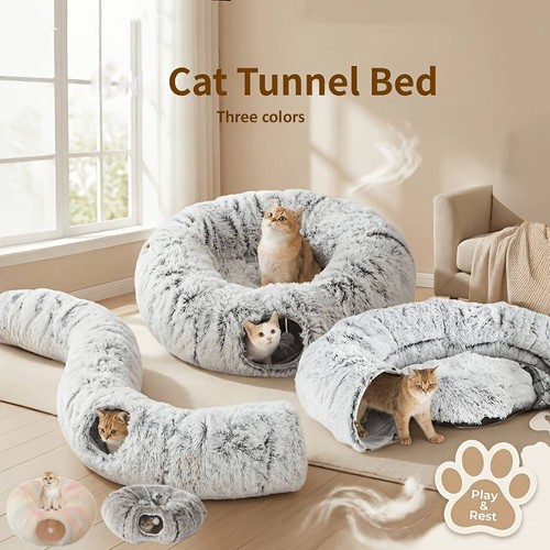 Donut cat tunnel with - cat,