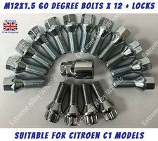 Alloy Wheel Bolts + Locks Fits
