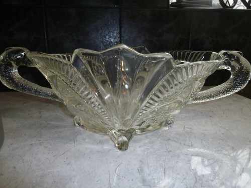 Art deco pressed clear - pressed, glass