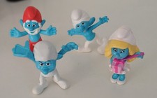 Collection Of 4 Smurfs Figures