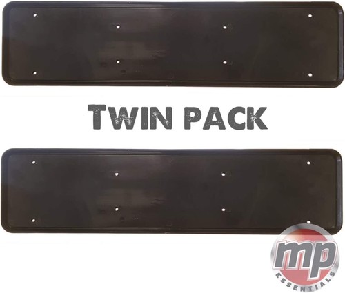 Black number plate - black,