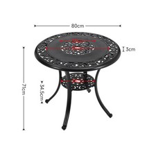Garden Bistro Set Cast Iron