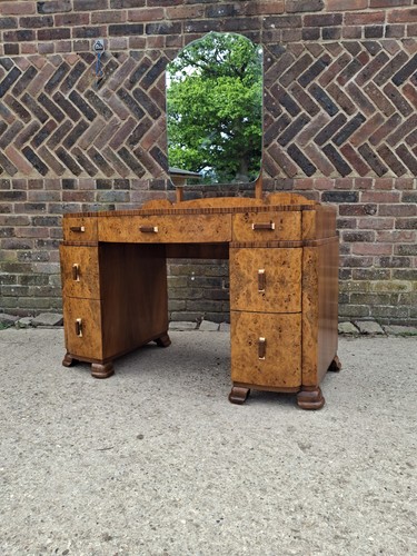 Art deco burr - deco, walnut