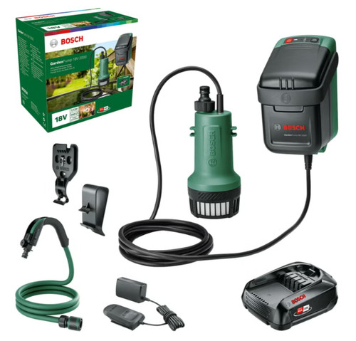 Bosch gardenpump 18v 2000 - bosch, 18v-2000