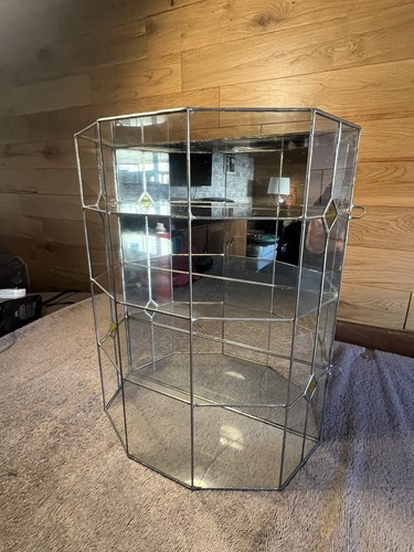 Leaded glass table - leaded, top