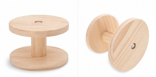 Wooden round ironing board - wooden,