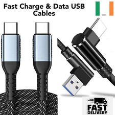 Type-C Cable Lead Charger Data Fast For iPhone Samsung Android iPad Laptop