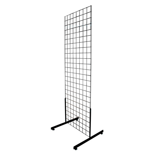 Grid panel display with legs - display, t