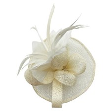 Small Hat Feather Flower Hair