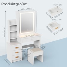 Dressing table with - with, drawers