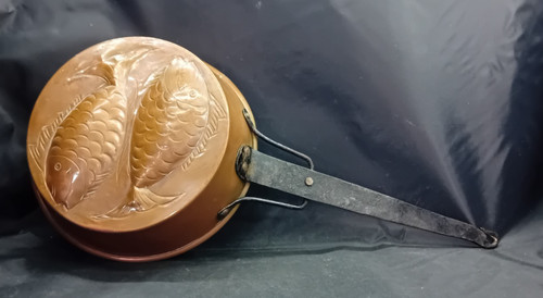 Vintage copper fish - copper, mould