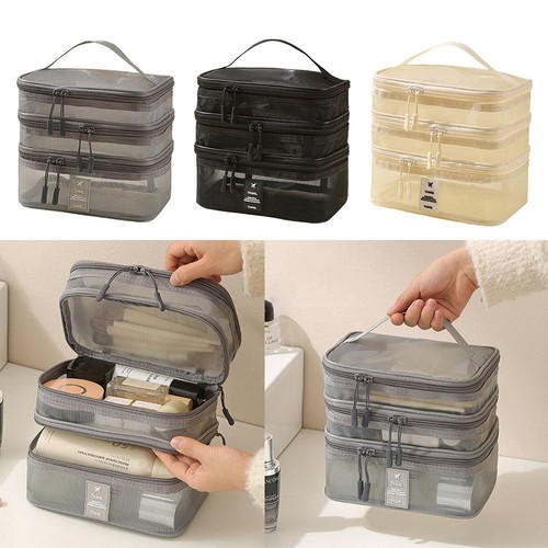 Layer make organizer bag - make,